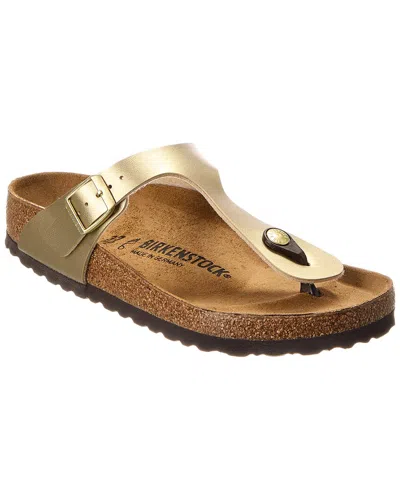 Birkenstock Gizeh Birko-flor Sandal In Gold