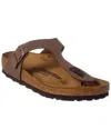 Birkenstock Gizeh Birko-flor Nubuck In Mocha 43751 In Brown