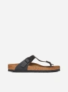 Birkenstock Gizeh Bs Birko-flor Sandal In Black