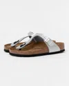 Birkenstock Gizeh Birko-flor Womens Flip Flop In White