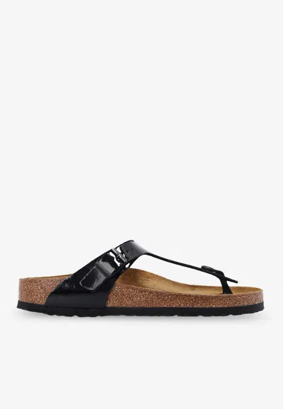 Birkenstock Gizeh Birko-flor Sandals In Black