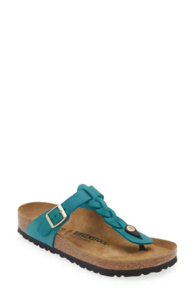 Birkenstock Gizeh Braid Flip Flop In Biscay Bay