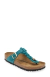 Birkenstock Gizeh Braided Slide Sandal In Biscay Bay