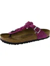 Birkenstock Gizeh Braided Womens Woven Flip-flop Thong Sandals In Festival Fuchsia