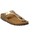 Birkenstock Infradito Gizeh In Nabuk Ecru In Gold