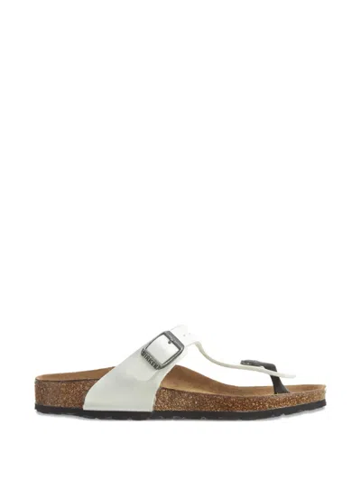 Birkenstock Gizeh Buckle-fastening Sandals In White