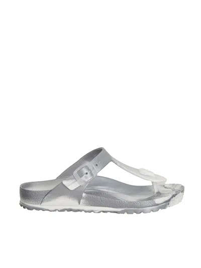 Birkenstock Gizeh Eva Metallic Silver Sandal