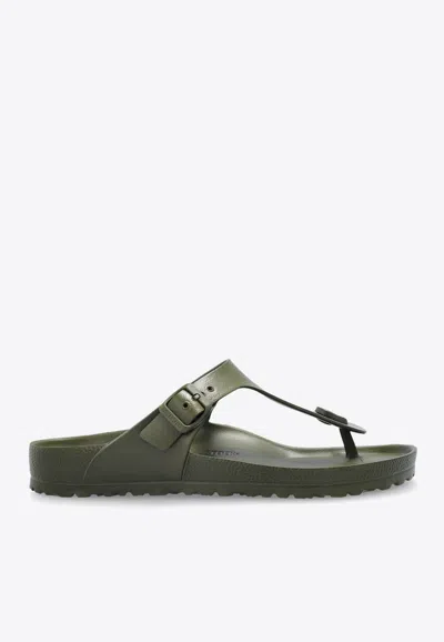 Birkenstock Gizeh Eva Slides In Green