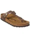 Birkenstock Gizeh Leather Sandal In Brown
