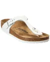 Birkenstock Gizeh Leather Sandal In White
