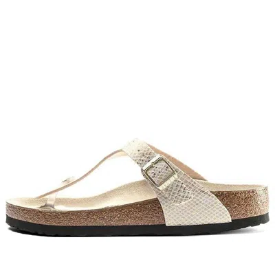 Birkenstock Gizeh Narrow Fit Sandals'gold Python'