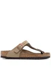Birkenstock Gizeh Tabacco Brown, Oiled Leather Shoes