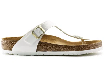 Pre-owned Birkenstock Gizeh Patent White (women's) Sneakers In Chite