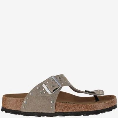 Birkenstock Gizeh Rivet Suede Leather Sandals
