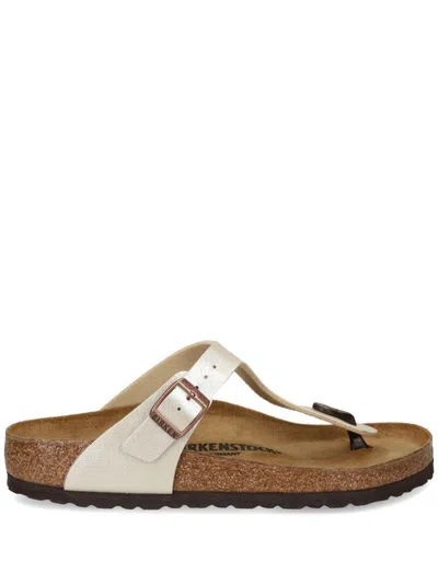 Birkenstock Gizeh Birko-flor Flip Flop In Metallic