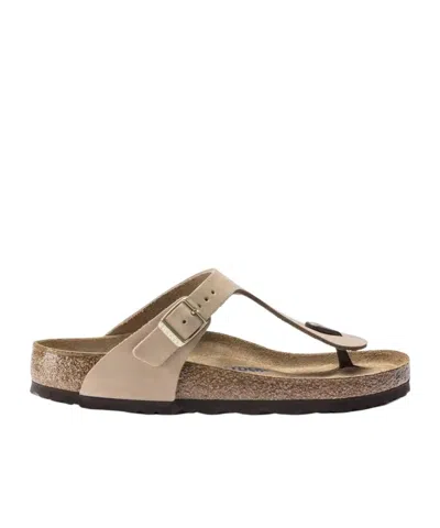 Birkenstock Gizeh Slides In Brown