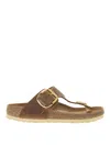 Birkenstock Thong Strap Open-toe Sandals In Brown