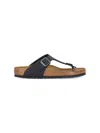 Birkenstock Gizeh Leather Thong Sandals In Nero