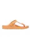 Birkenstock Gizeh Thong Slides In Orange