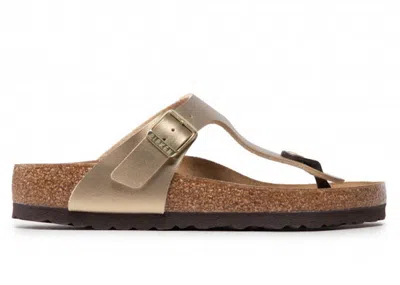 Pre-owned Birkenstock Gizeh (women's) Sneakers In Gold