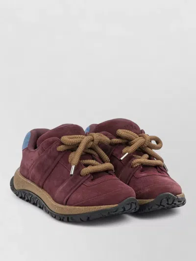 Birkenstock Goerlitz Suede Low Sneakers Rubber Sole In Brown