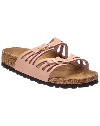 Birkenstock Granada Strappy Leather Sandal In Animal Print