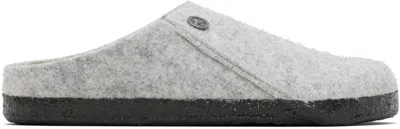 Birkenstock Zermatt Shearling Wz Womens Lined Slippers Colour: Light Grey Felt, Size: 3 / 36