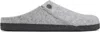 Birkenstock Gray Narrow Zermatt Slippers In Light Grey Taupe
