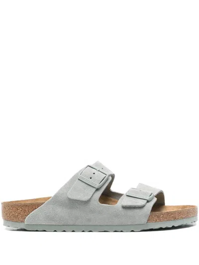 Birkenstock Green 'arizona' Slippers In Gray