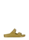 Birkenstock Arizona Eva Double-strap Slippers In Gold