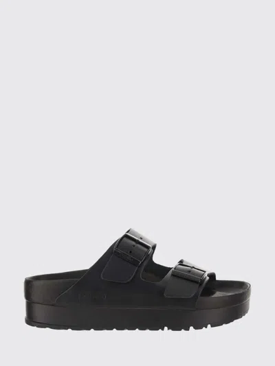 Birkenstock Arizona Natural Leather Sandals In Black