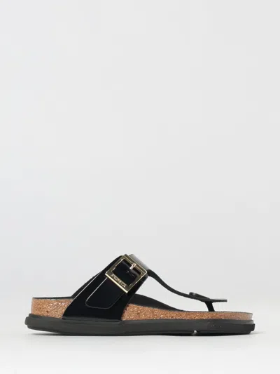 Birkenstock Gizeh Buckle-fastening Thong Sandals In Black