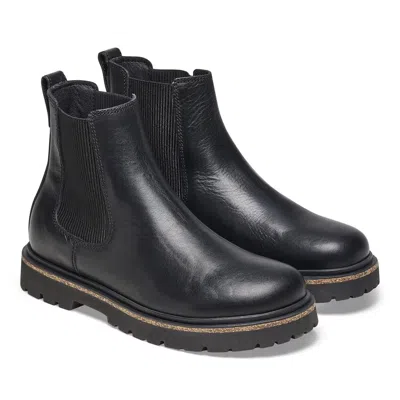 BIRKENSTOCK HIGHWOOD 1025791 BOOTS WOMEN'S 9-9.5 BLACK LEATHER CHELSEA ZPO2703