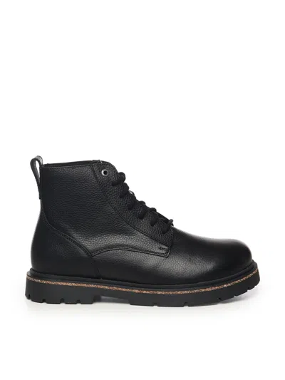 Birkenstock Highwood Lace Mid Ankle Boot In Black