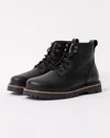 Birkenstock Highwood Lace Mid Natural Leather Womens Boots In Black