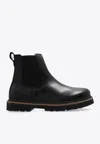 Birkenstock Highwood Slip On Womens Faux Leather Round Toe Ankle Boots