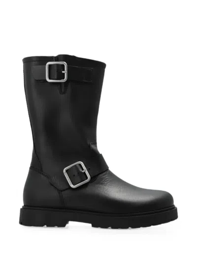 Birkenstock Highwood Mid Buckle-fastening Ankle Boots In Black