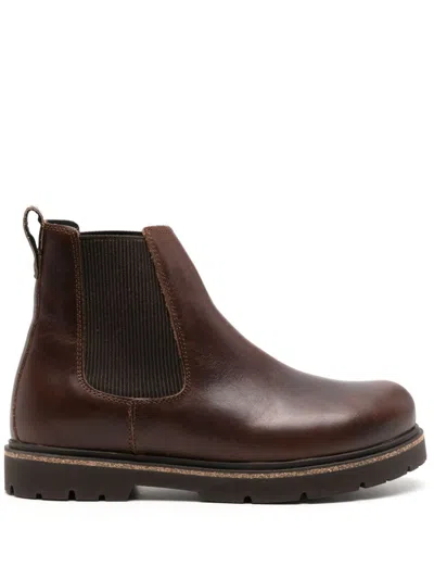 BIRKENSTOCK HIGHWOOD SLIP-ON LEATHER BOOTS