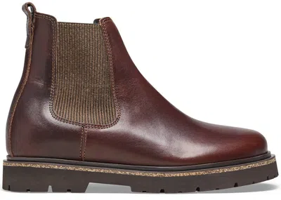 Pre-owned Birkenstock Highwood Slip On Leather (women's) Sneakers In Chocolate In Brown