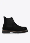 Birkenstock Highwood Suede Ankle Boots In Black