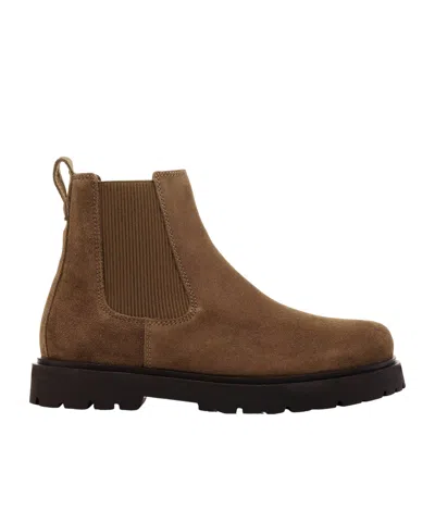 Birkenstock Highwood Suede Platform Boots In Brown