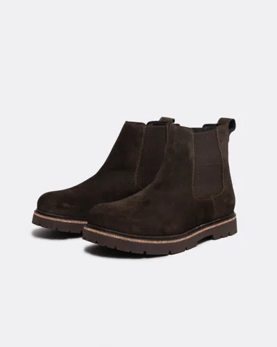 Birkenstock Womens Highwood Mocca Suede Chelsea Boots In Brown Suede