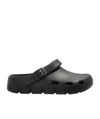 Birkenstock Hollow Flat Sandals In Black
