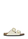 Birkenstock Arizona Double-buckle Slides In White
