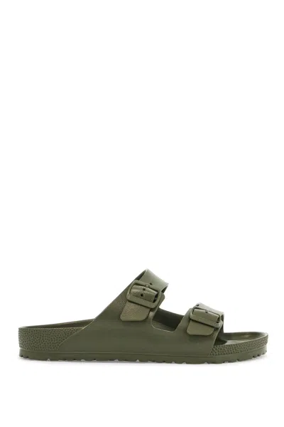 Birkenstock Khaki Synthetic Arizona Eva Slippers With Two Straps