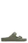 Birkenstock Khaki Synthetic Arizona Eva Slippers With Two Straps