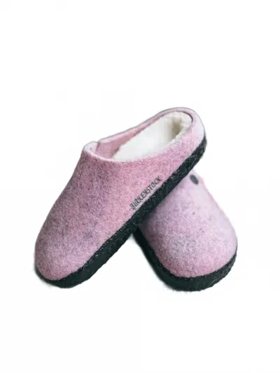 Birkenstock Kid's Zermatt Rivet Slippers In Pink