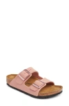Birkenstock Girls Pink Kids Arizona Two-strap Faux-leather Sandals In Pink Clay