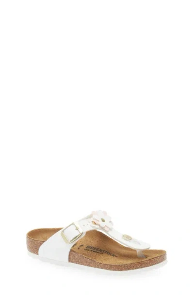 Birkenstock Kids' Gizeh Flip Flop In White