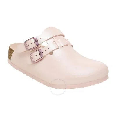 Birkenstock Kids Graceful Light Rose Kay Birko-flor Clogs In Pink